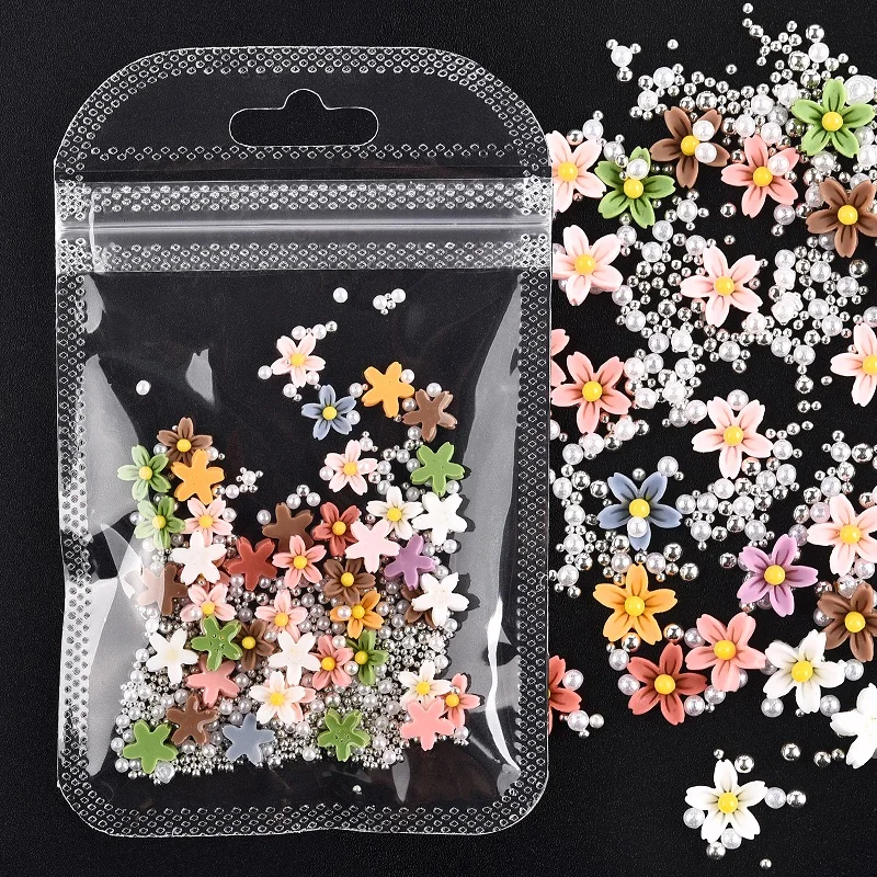 

Mini Bubble Beads Acrylic Flowers Epoxy Resin Decor Filling Nail Art Decoration Jewelry Making for DIY Silicone Mold Filler