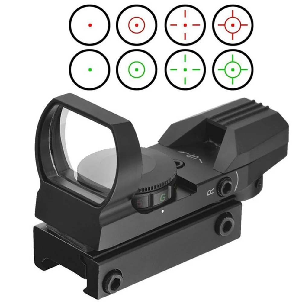

551 552 553 558 Green Red Dot Sight Reflex Optics Collimator Holographic Tactical Airsoft Gun Rifle Scope 20mm Rail Mount