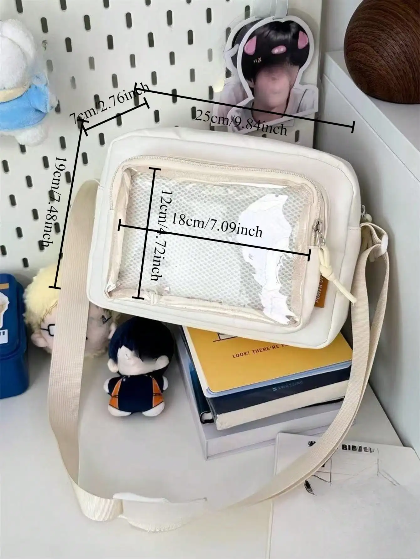 Фото Кавайные маленькие сумки Itabag для девочек ярких цветов, прозрачные кошельки, сумка через плечо для женщин, сумка Ita, сумки из ПВХ «сделай сам» №5