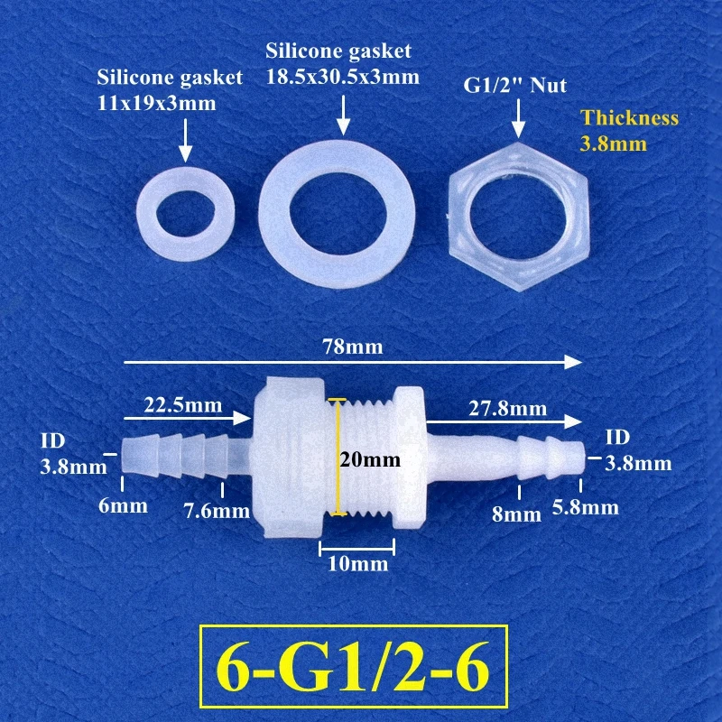 

Соединитель для шланга SgooHan G1/2 до 4~20 мм