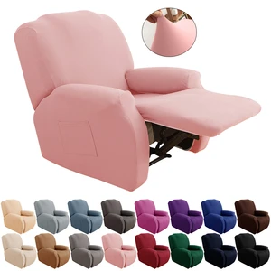 4 Pieces Recliner Chair Covers For Living Room Elastic Armchair Furniture Protector Stretch Spandex Sofa Couch Lounge Slipcover