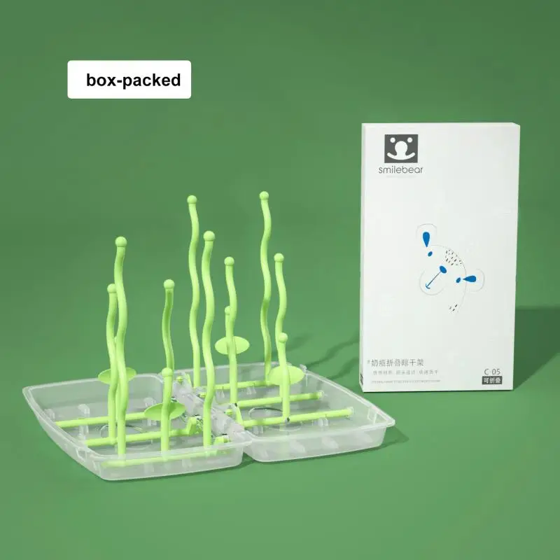 

Safe Bottle Rack Folding Drying Racks Dustproof Multi-function Pacifier Water Filter Shelf Drain Racks Baby Bottle Drying Rack