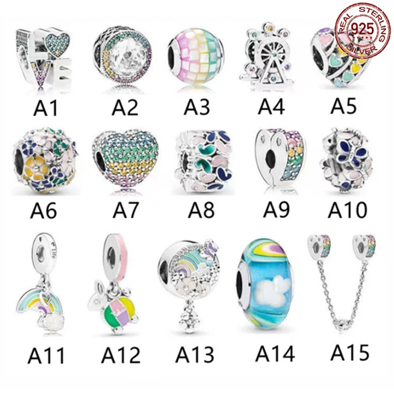 

Цепочка из серебра 925 пробы, с бусинами, для браслетов Pandora