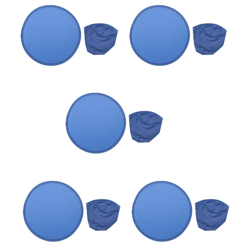 

5-кратный складной Круглый Вентилятор-синий