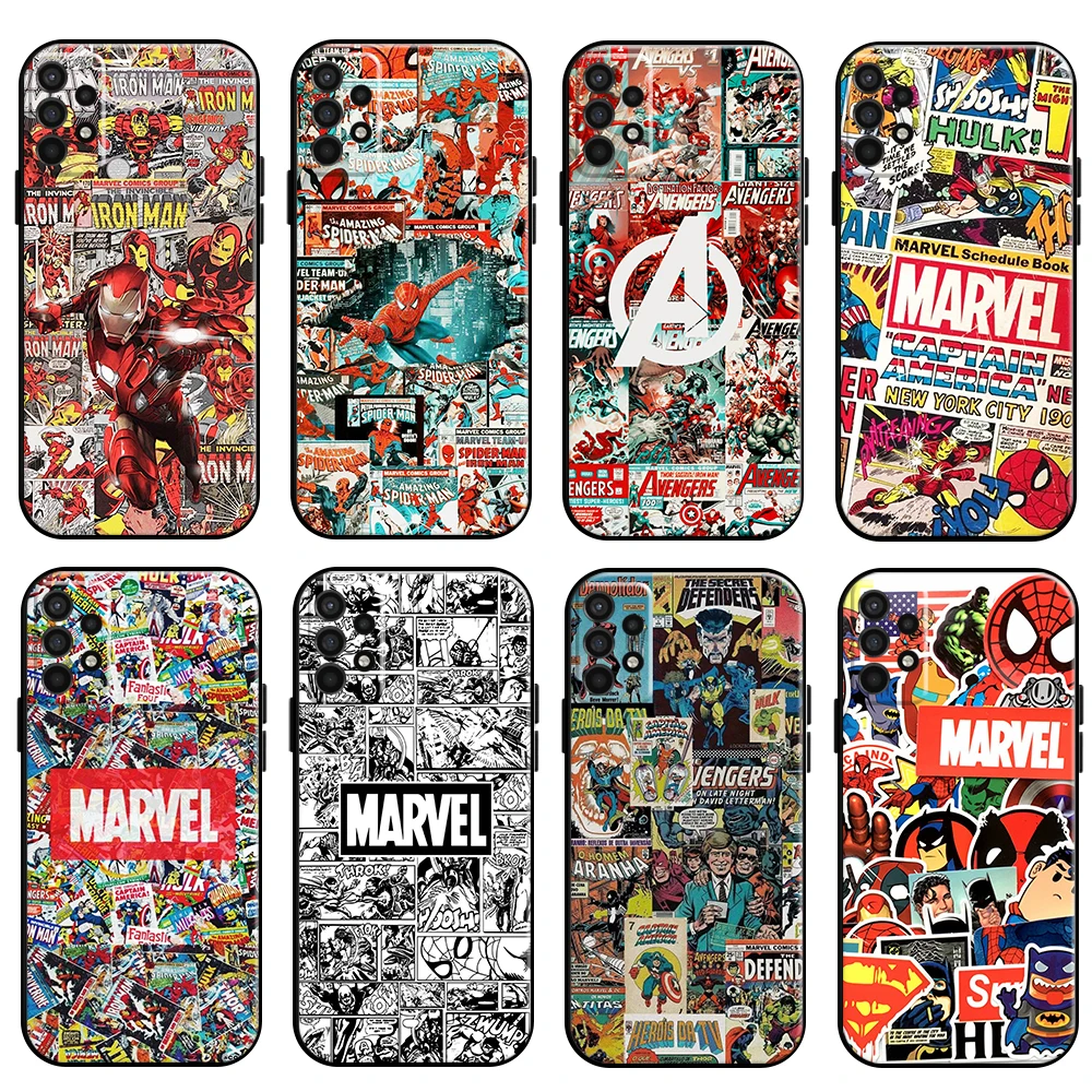 

Marvel Comics Logo For Samsung Galaxy For A10 A11 A12 A20 A21 A21S A22 A31 A32 A51 A52 A70 A71 A72 5G Phone Case TPU