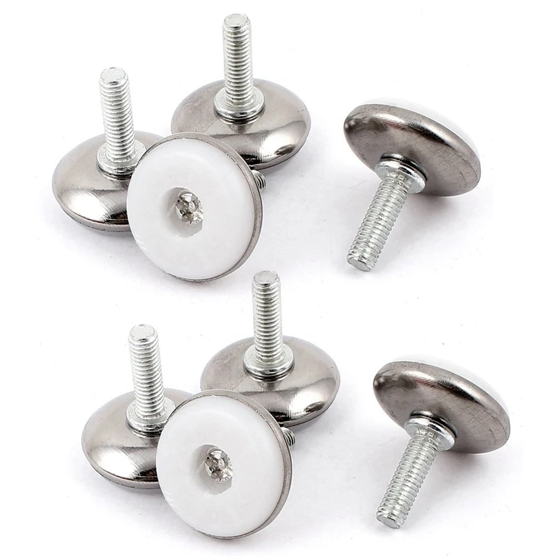 

Furniture Adjustable Screw On Glide Leveling Foot Feet M6x20mm 8 Pcs
