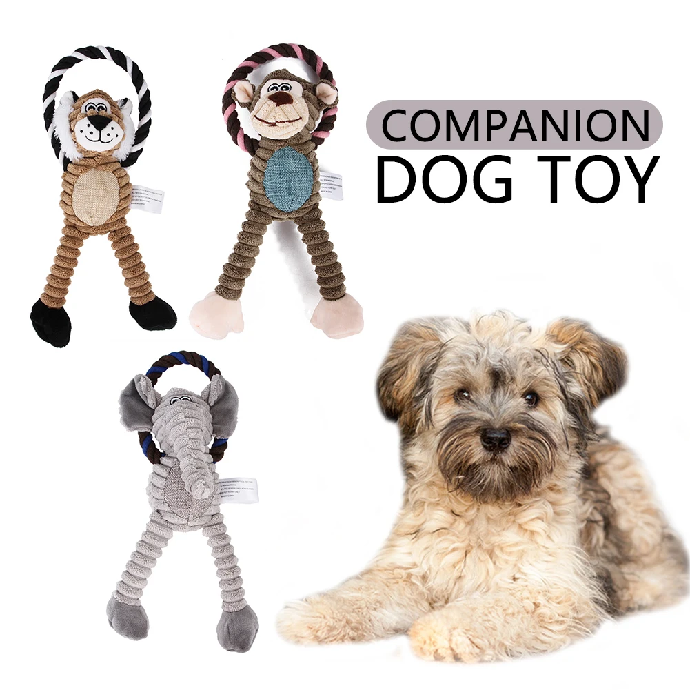 

Dog Puppy Plush Toys Pets Chew Toy Animal Shape Squeak Cleaning Toy for Small Medium Dog Accessories Pet Training Supplies