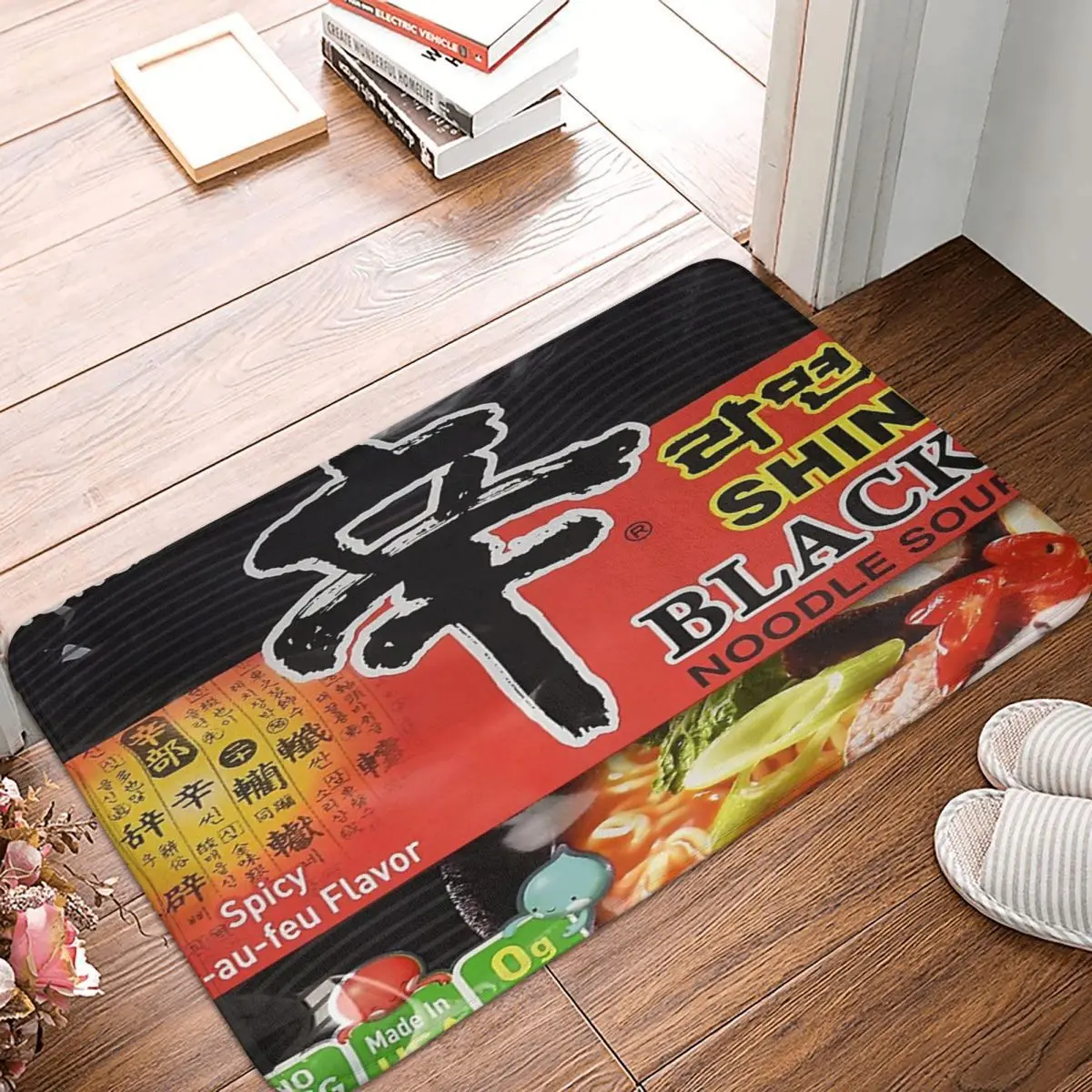 

Черный коврик из полиэстера, 60x40 см