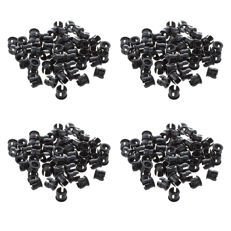 

200 Pcs 5Mm Black Plastic LED Holder Case Clip Display Panel