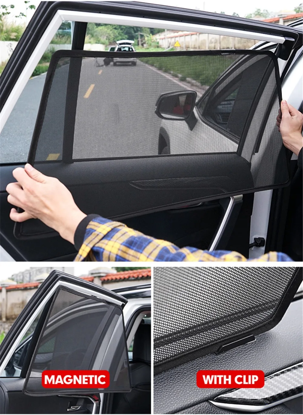 Custom Magnetic Side Car Window Sunshade For Mercedes Benz A B C Class GLA GLC GLE GLK Window Curtain Please Note Your Model