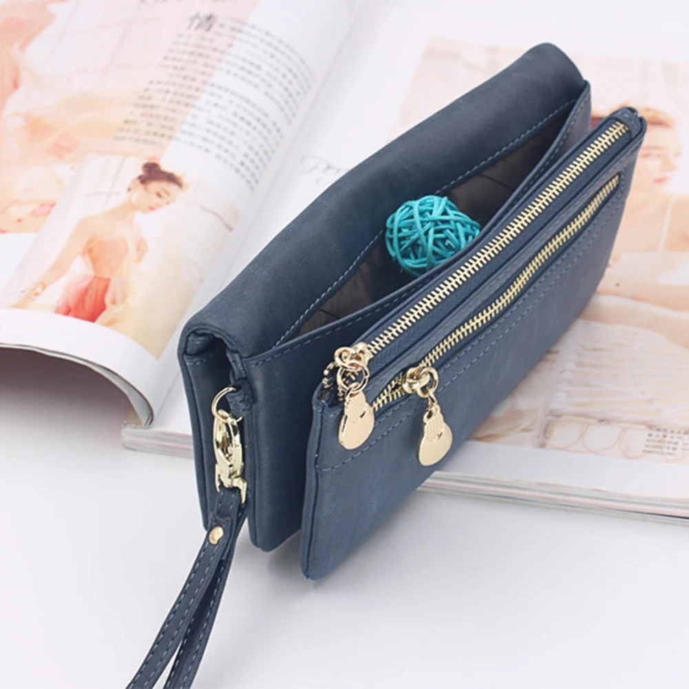 Унисекс водонепроницаемый длинный держатель для карт из искусственной кожи