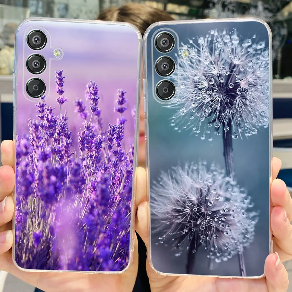 Чехол для Samsung Galaxy M15 Стильный чехол с рисунком мягкий силиконовый телефона F 15 F15