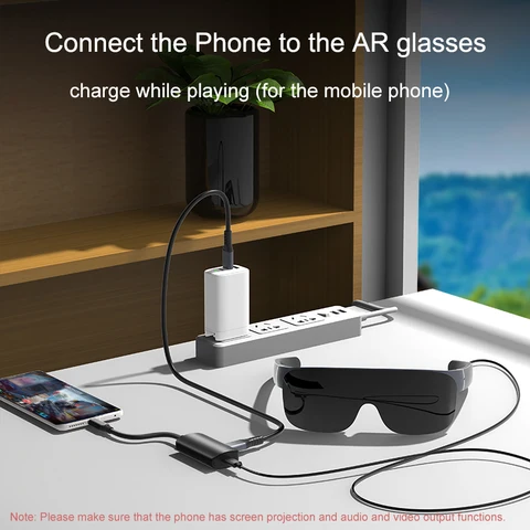 ULT－unite Адаптер USB-C в C 4k  для очков AR