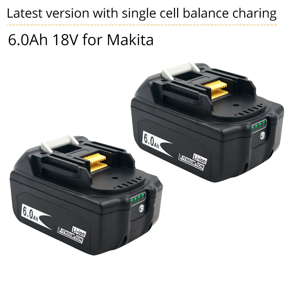 

100% Original Für Makita 18V 6000mAh Aufladbare Power Werkzeuge Batterie mit LED Li-Ion Ersatz LXT BL1860B BL1860 BL1850