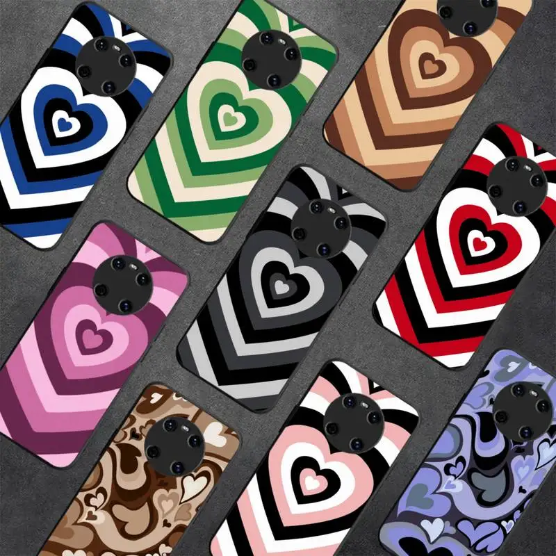 

Heart Circle Phone Case for Huawei Y 6 9 7 5 8s prime 2019 2018 enjoy 7 plus