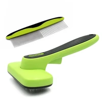 dog cleaning grooming brush pet automatic hair removal comb retractable floating hair brushes for large medium cats dogs sets