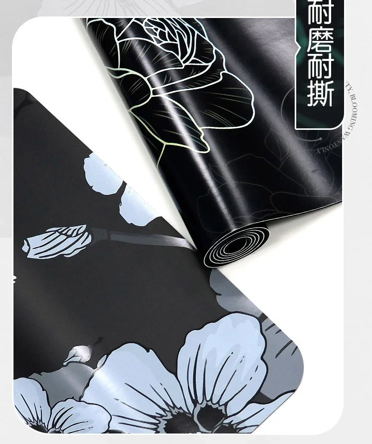 Коврик для йоги из искусственной кожи натурального каучука 183 см чистый