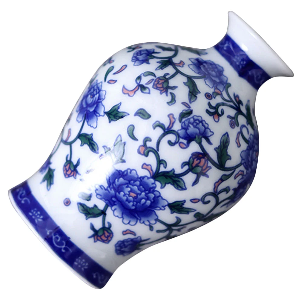 

Blue White Porcelain Vase Container Ceramic Flower Containers Vases Small Home Decorations Hydroponics