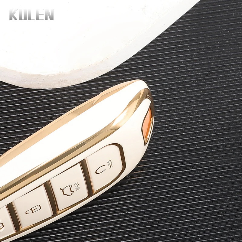TPU Car Remote Key Case Cover Shell Fob For Hyundai Tucson 2022 Santa Fe NEXO NX4 Atos Prime Solaris 4 5 Button Auto Accessories |