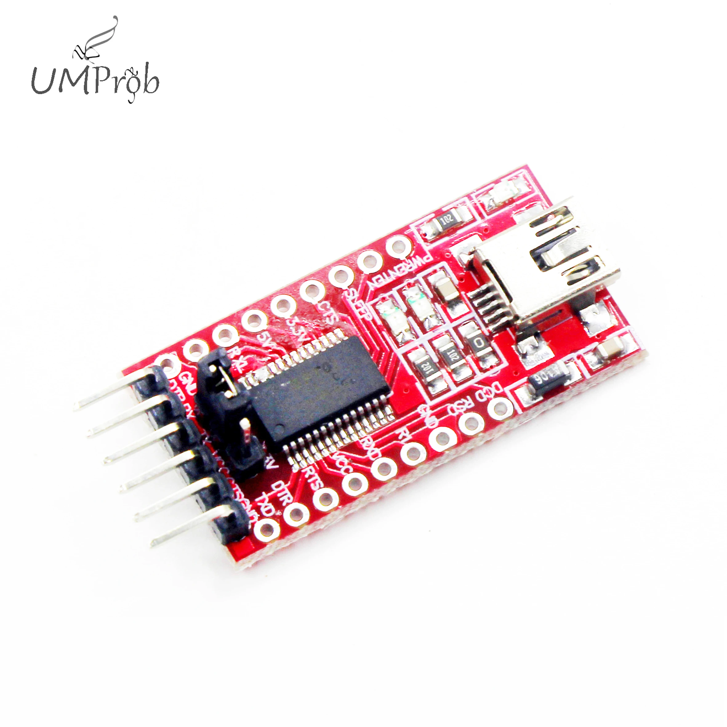Последовательный адаптер FT232RL FTDI USB 3,3 В 5,5 В к TTL, мини-порт для arduino