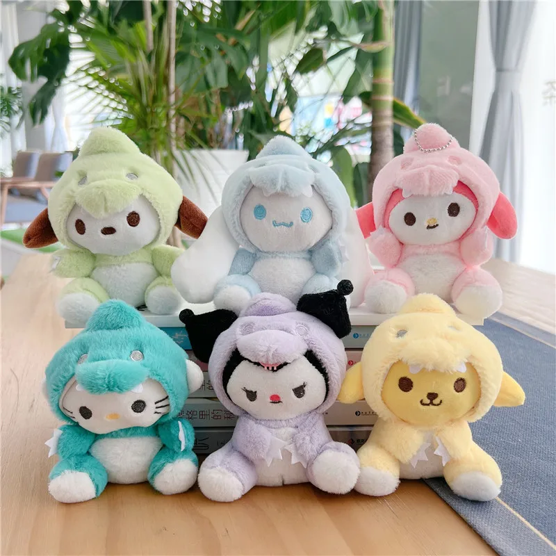 

Sanrio Hello Kitty Kuromi Melody Cartoon Plush Toy Plush Keychain Soft Fill Doll Pendant Toy Children's Gift