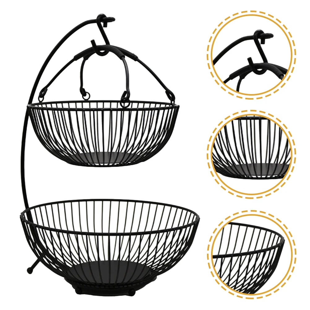

Food Tray Fruit Storage Basket Desk Exquisite Fruits Tray Home Accessory Tiered Living Room Serving