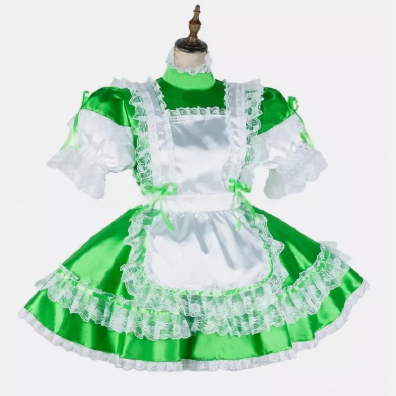 Хит продаж французское платье горничной Sisi для девочек запираемое зеленое
