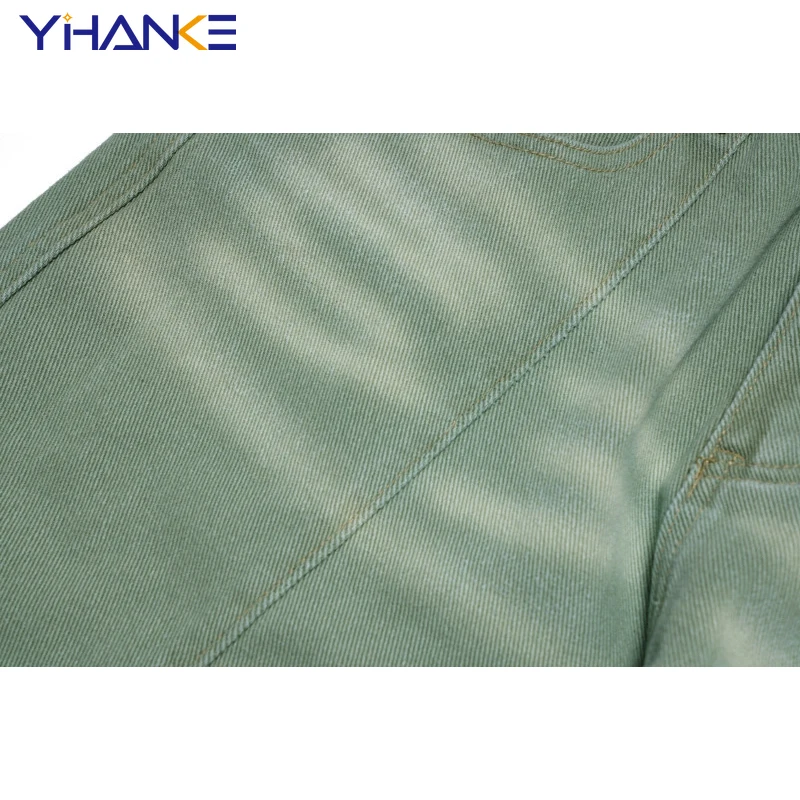 High Street Trend Retro Heavy Washed Gradient Y2k Jeans Loose Straight Street Overalls Trousers Men's and Women's Trend Clothing