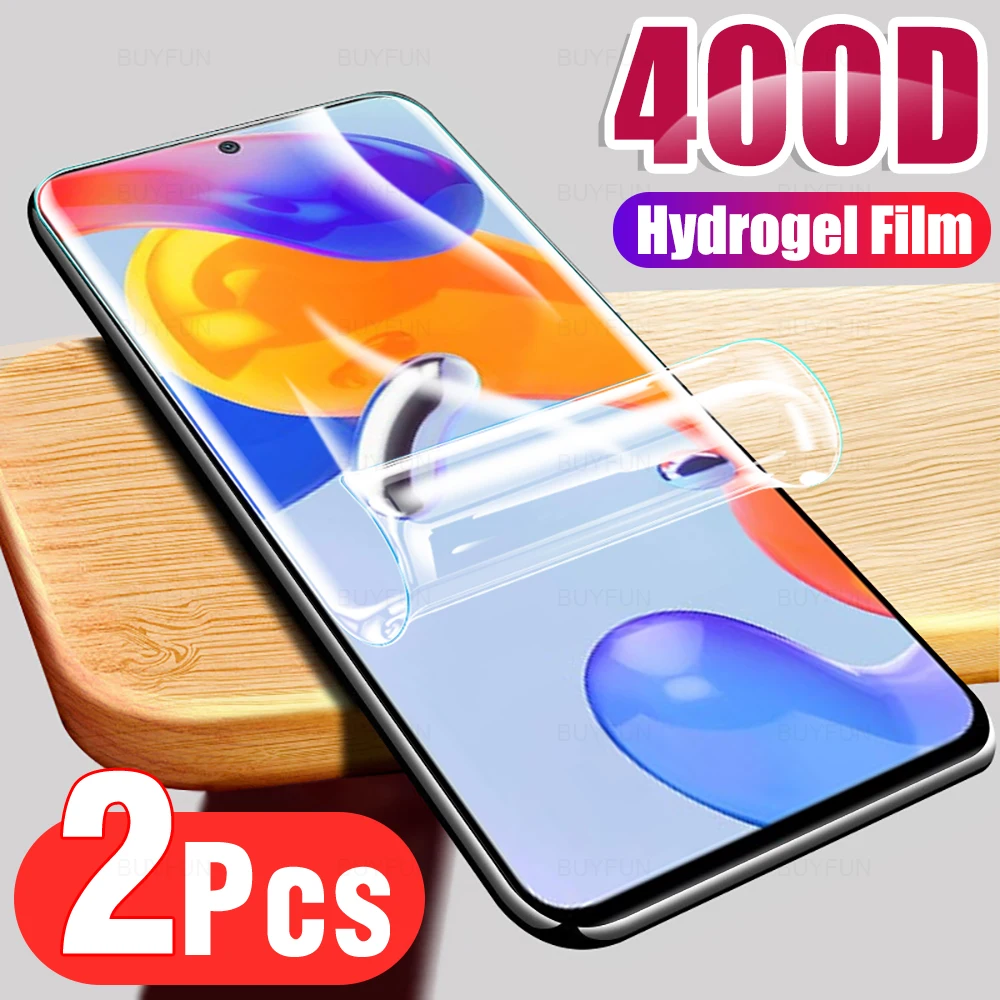 

2PCS Hydrogel Films for Xiaomi Redmi note 11pro 5G 11s 11t pro plus 11pro plus 5G 9t 9pro 4G 9s 9pro max Soft Full Cover xiaomi