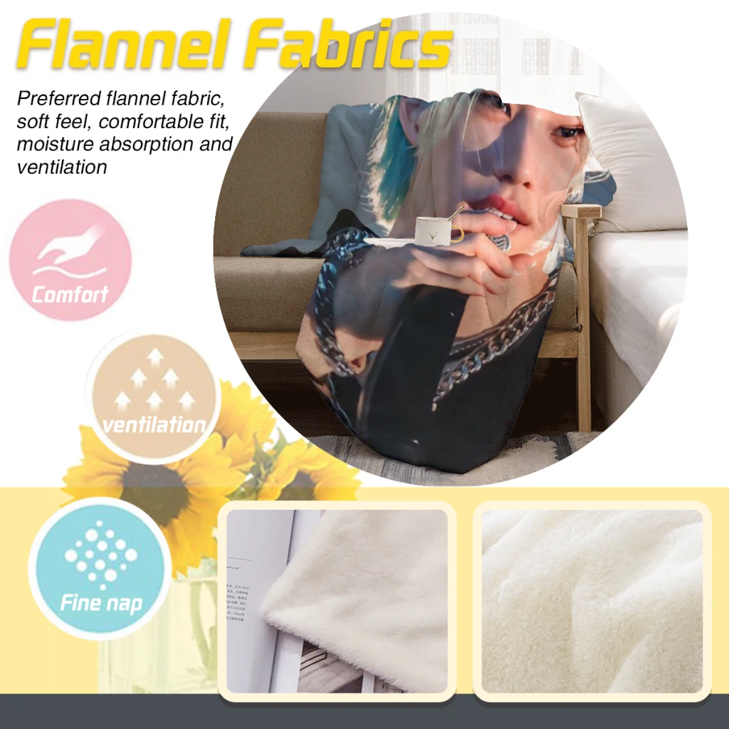 Popular-Bands-Like-Stray-K-Детское фланелевое многофункциональное теплое одеяло с крышкой