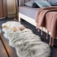 soft irregular rugs for bedroom plush floor foot mats faux fur wool carpets living room lounge fluffy bedside rug sofa cushion