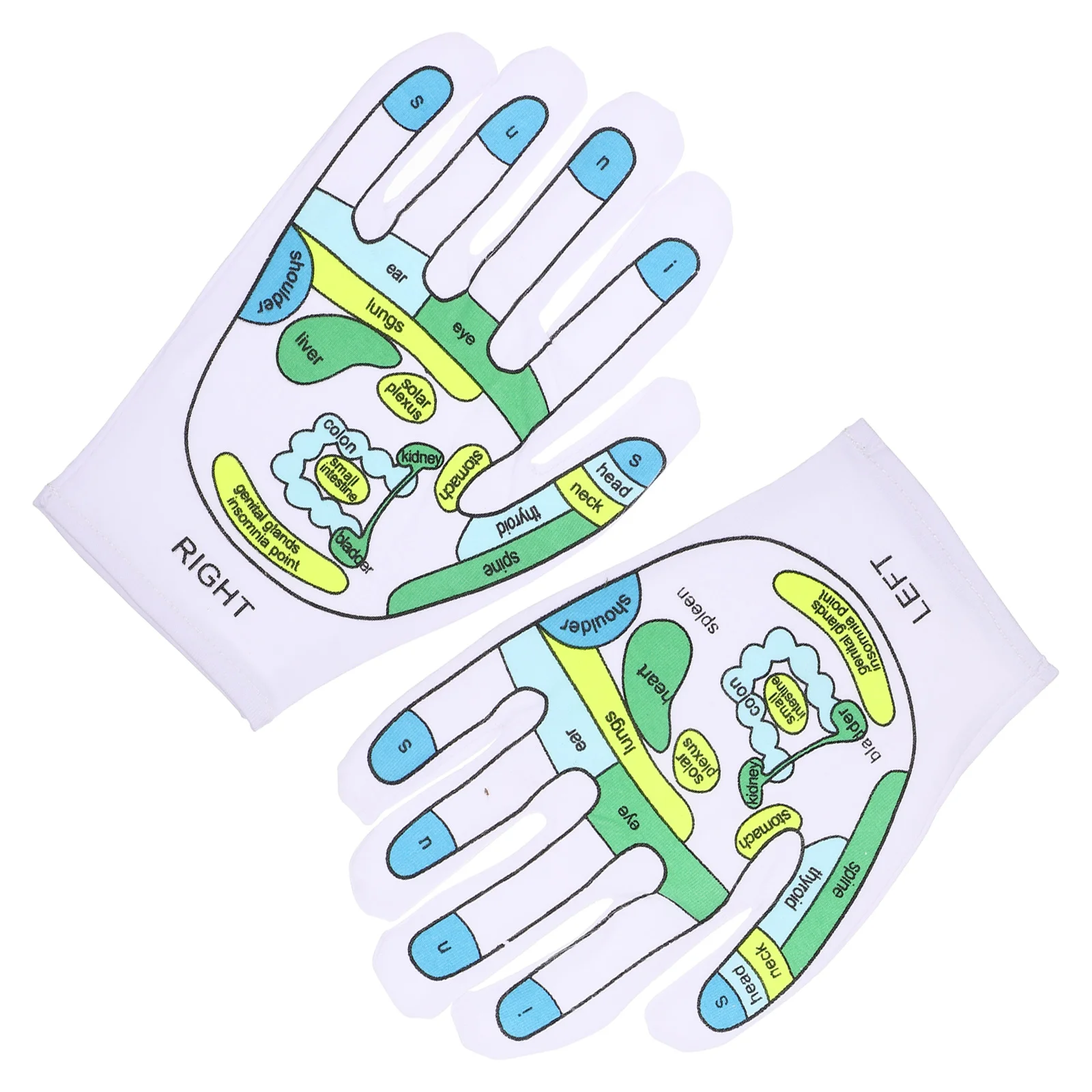 

Acupressure Printed Gloves Convenient Reflexology Hand Accessory Reusable Acupoint Massage Supply Professional Foot Massager