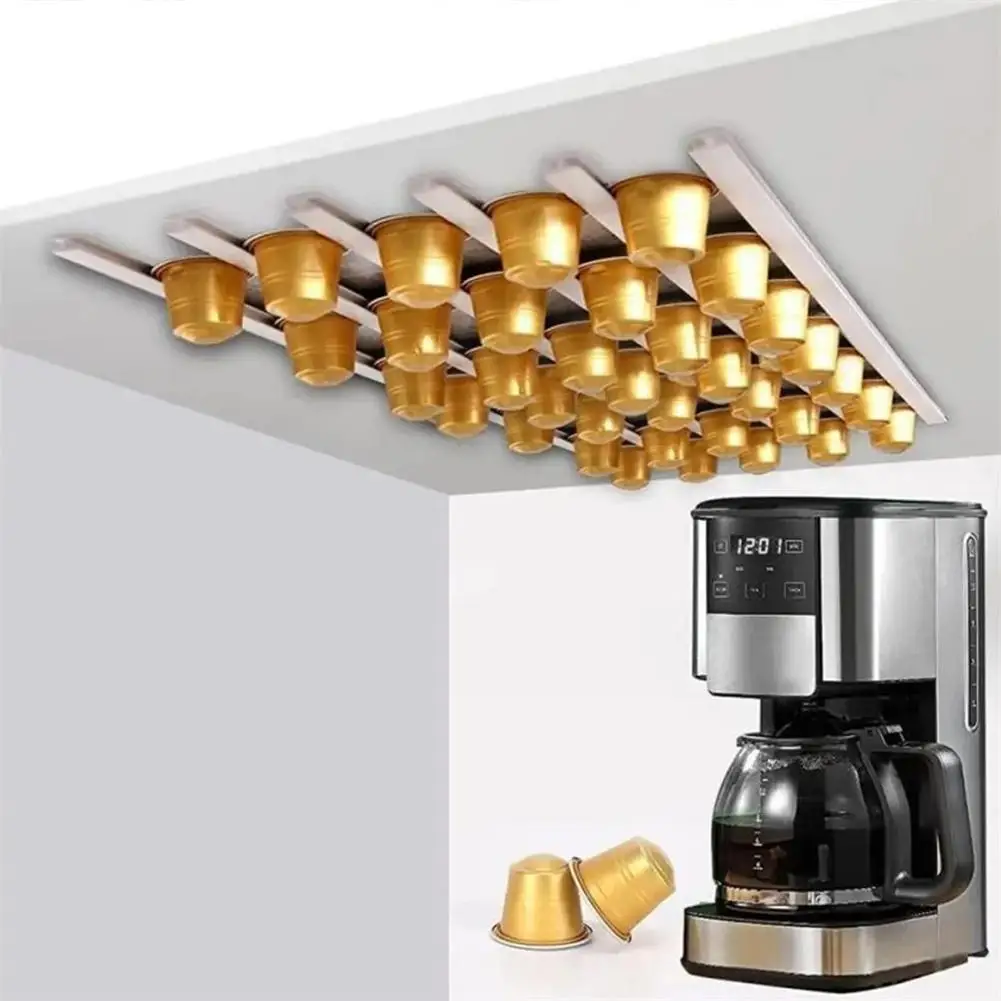 

Coffee Capsule Storage Rack For Nespresso Coffee Capsule Wall-mounted Coffee Capsule Holder Kitchen Coffee Storage Rack V8o5