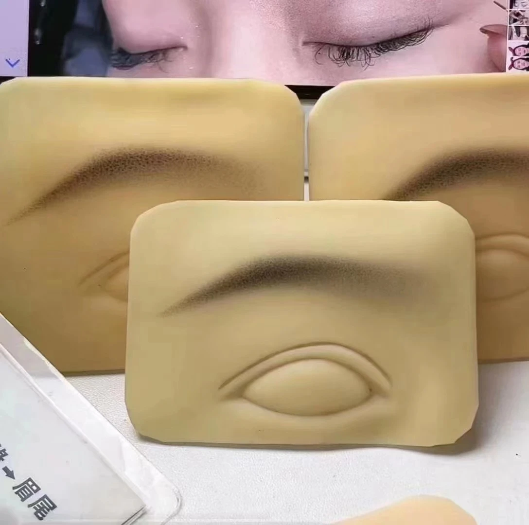 Утолщенная силиконовая тренировочная кожа для татуировки 3D веко полупостоянная