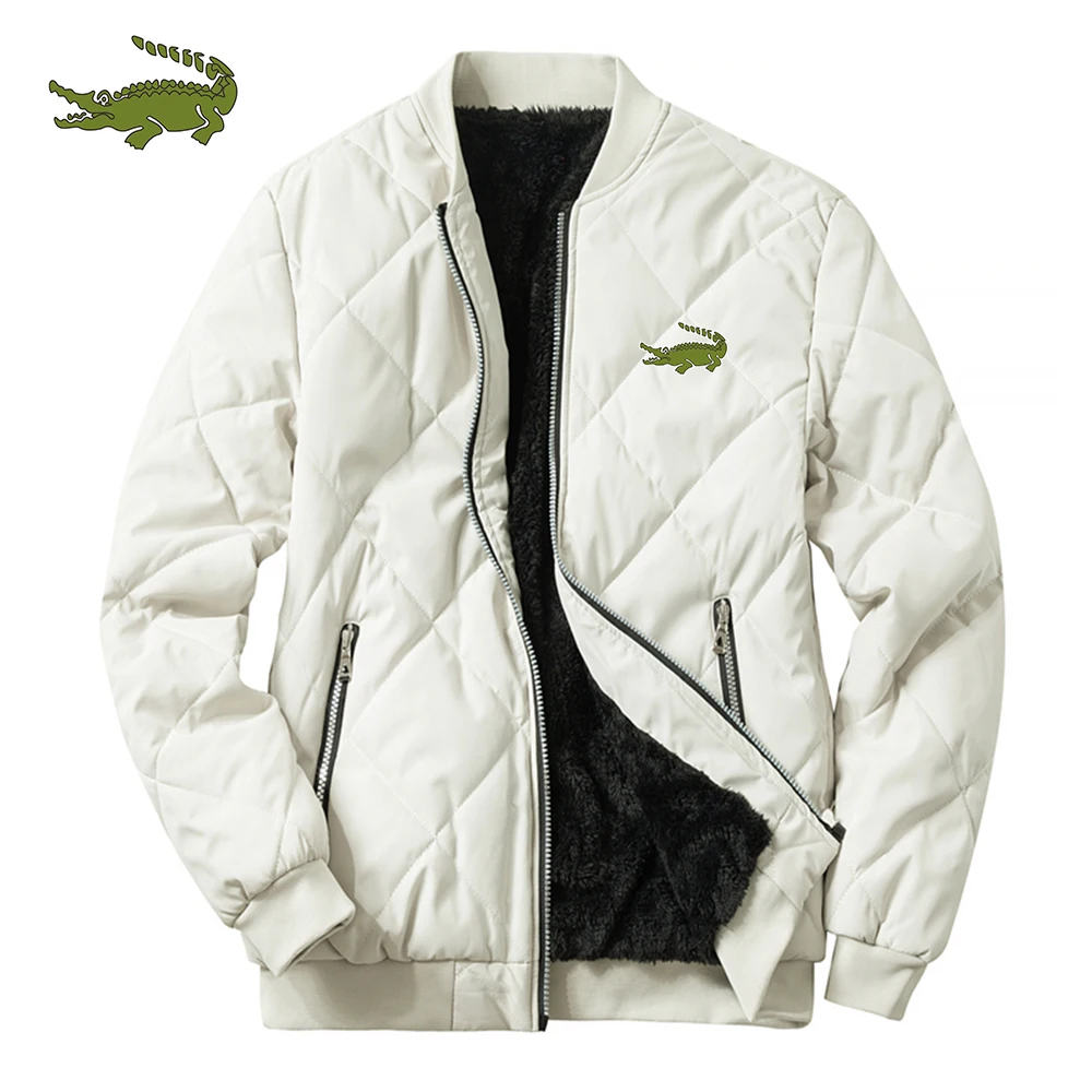 

2023 Cartelo Winter Cotton Clothing Men's Casual Baseball Uniform Bomber Jacket Tooling Oversized Plus Velvet Thickened Jacket