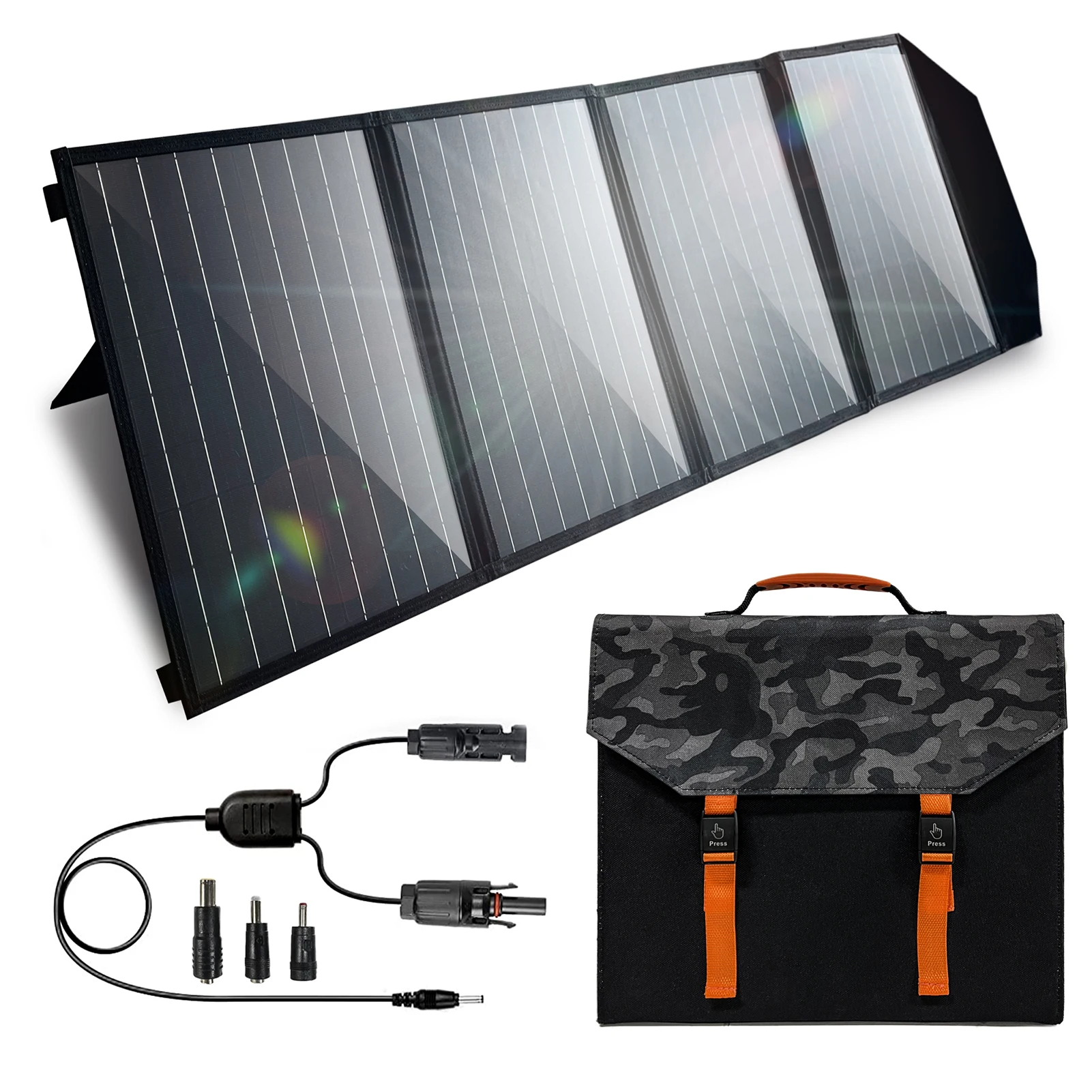 

Solar Panel 100W 18V Portable Foldable Solar Panel Solar Charger Emergency Power Survival Toos for Outdoor Camping Traveling