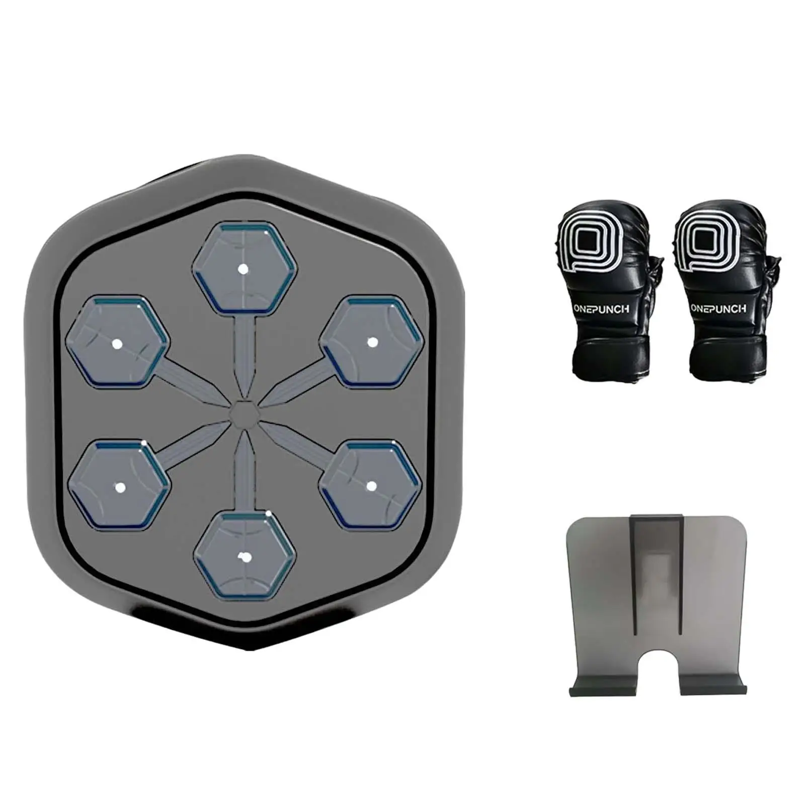 

Музыкальная боксерская машина, тренировочная мишень реакции с боксерскими перчатками, боксерский тренажер, настенное крепление, улучшает скорость