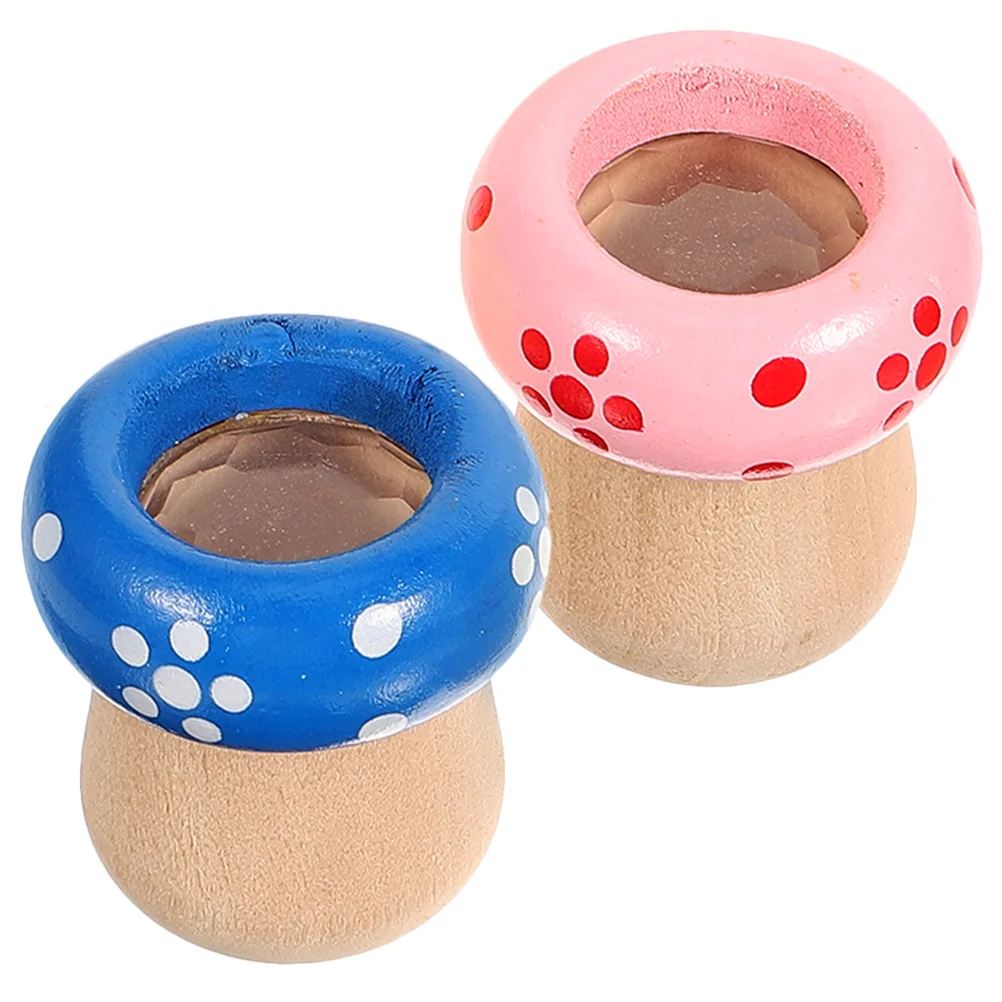 

2pcs Mushroom Interactive Kaleidoscope Toys Educational Kaleidoscopes Kids Observation Toys