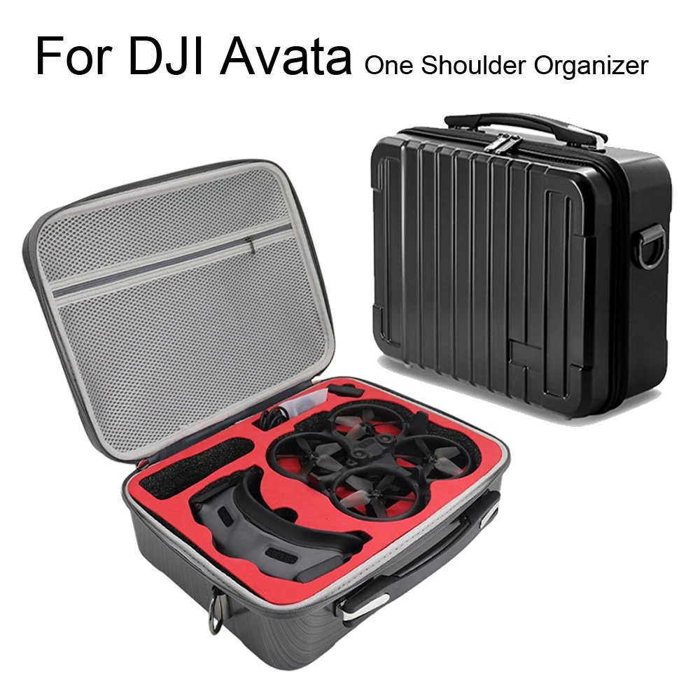 

Для DJI Avata на одно плечо Органайзер через плечо черный/серый жесткий чехол для DJI Avata сумка для инструментов дрона