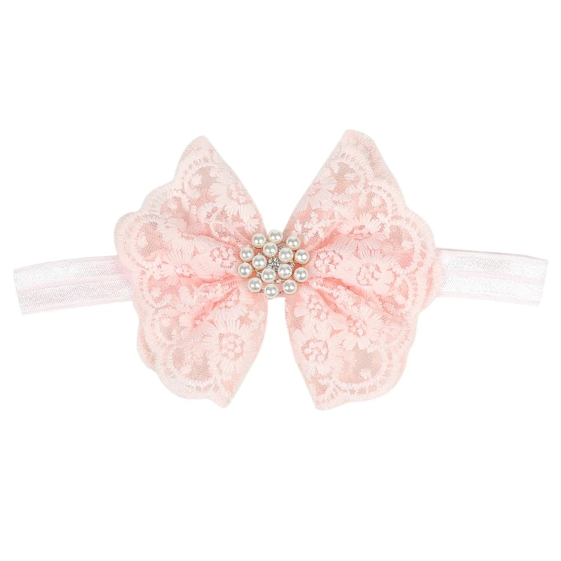 

Stretchy Headband for Babies Elegant Lace Headdress Hair Bands Girls Headwear
