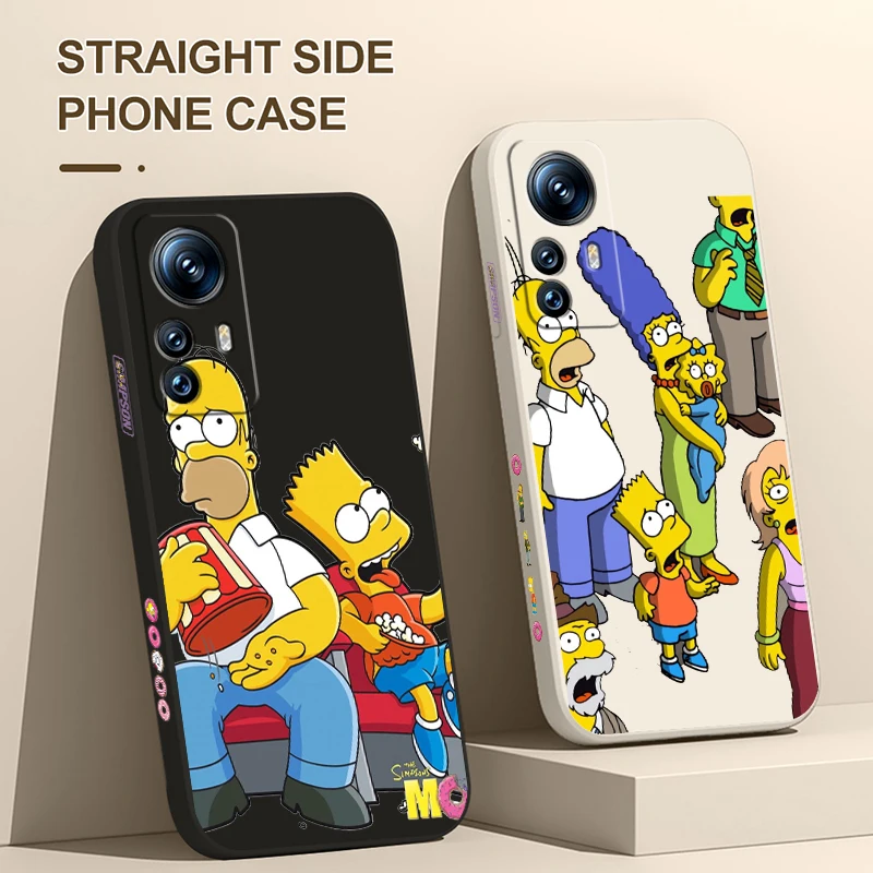 

The Simpsons Homer J Liquid Left Rope Phone Case For Xiaomi 12T 12S 12 11 Ultra 11T 10T 9T Note10 Pro Lite 5G Cover