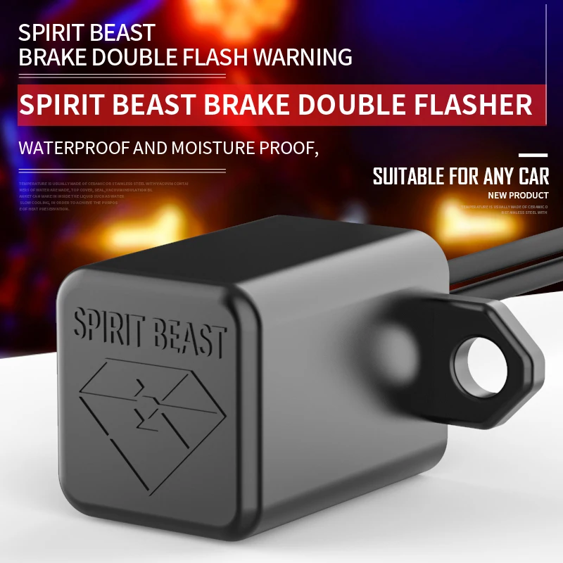 

Spirit Beast Brake Flasher Accessories For Cfmoto Motorcycle LED Turn Signal Emergency Light Controller Universal