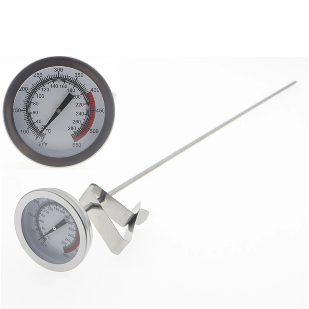 

40cm Long Probe Practical Kitchen Tools Stainless Steel Frying Oil Fryer Fries Fried Barbecue Thermometer 50°-550°C Chicken Wing