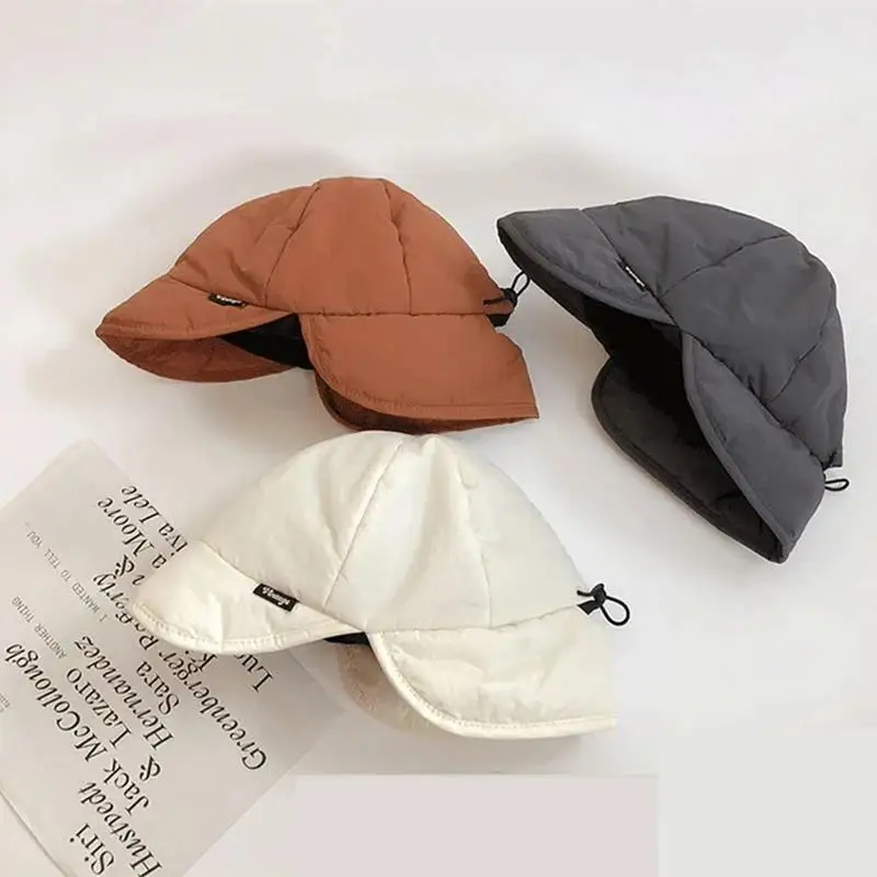 

Шапка-бомбер в стиле ретро с подкладкой для улицы, Осень-зима