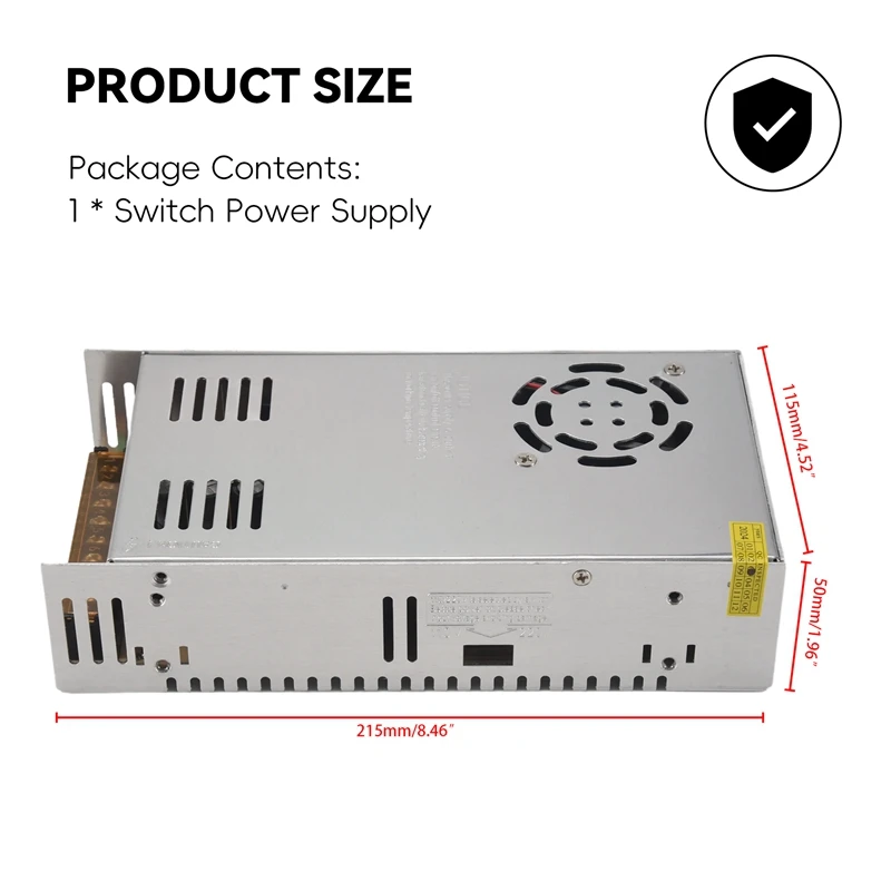 Импульсный источник питания 12 В 50 А 600 Вт для автоматизации ламп приборов