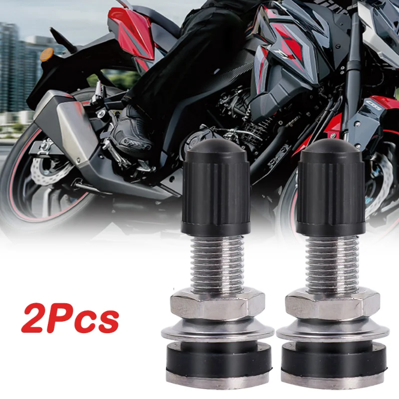 

2Pcs Motorcycle Wheel Valve Car Scooter Bike Universal Tyre Valve Dustcap 32mm Zinc Alloy General-Purpose Tools Accessories