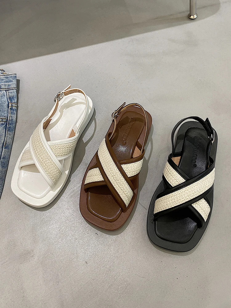 

Flat Shoes Female Slippers Soft Rubber Flip Flops Slides Med Beige Heeled Sandals Slipers Women Fashion Platform Low Comfort Haw