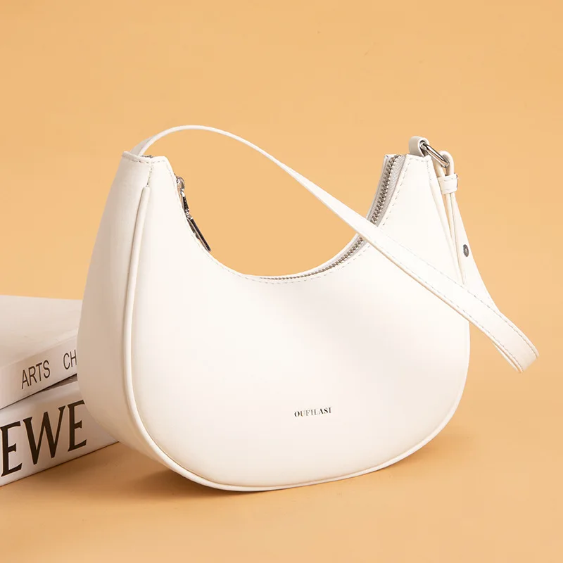 

Genuine Leather Bag for Women Shoulder Hobo Bag Arm Bag Casual Handbag Female Purse Fashion New Luxury 2022