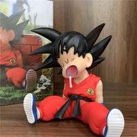 anime dragon ball z figures childhood son goku sleeping action figure toys kakarotto dbz figurine mini statue figma model dolls