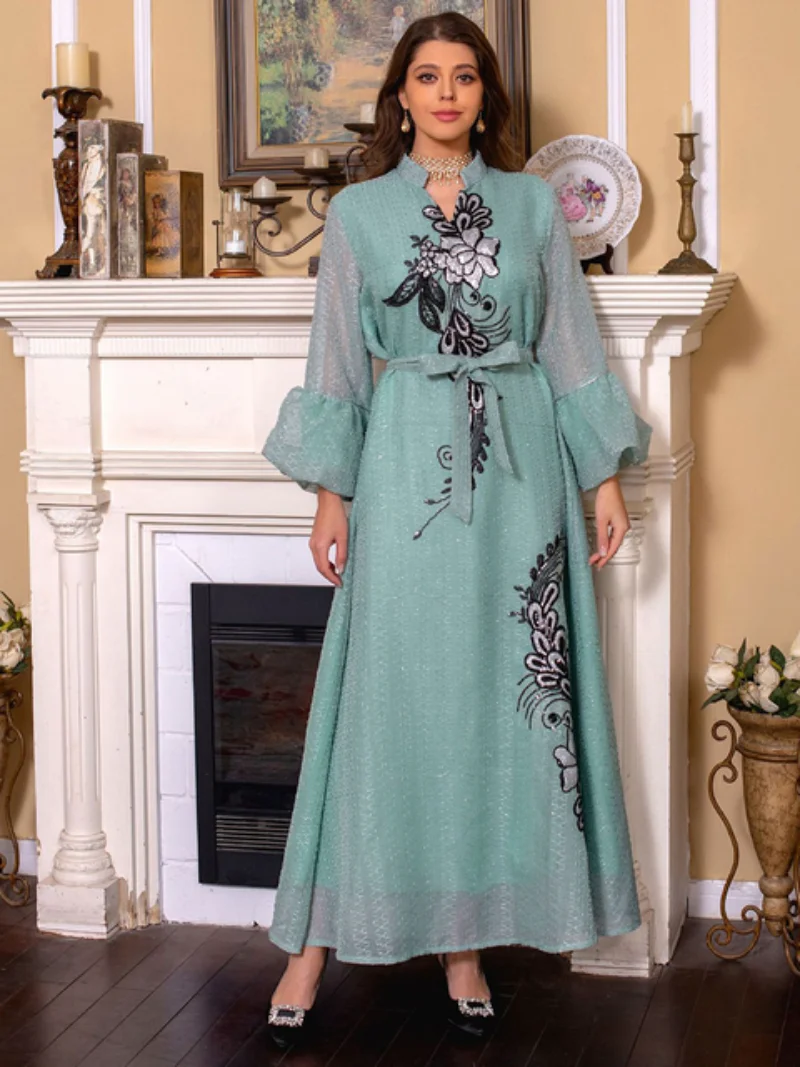 Abayas For Women Dubai Luxury Ramadan Muslim Fashion Dress Caftan Marocain Wedding Party Occasions Long Dresses Djellaba Femme